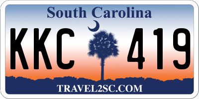 SC license plate KKC419