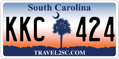 SC license plate KKC424