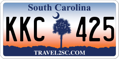 SC license plate KKC425