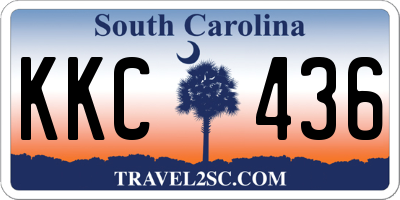 SC license plate KKC436