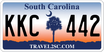 SC license plate KKC442