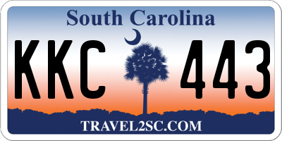 SC license plate KKC443