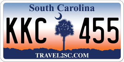 SC license plate KKC455