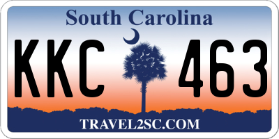 SC license plate KKC463