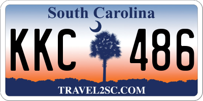 SC license plate KKC486