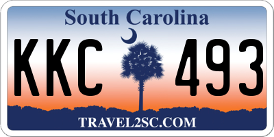 SC license plate KKC493