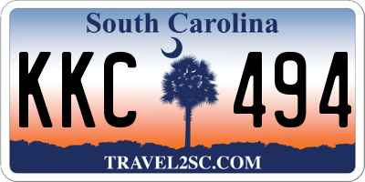 SC license plate KKC494
