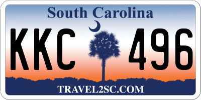 SC license plate KKC496