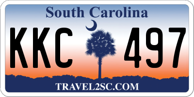 SC license plate KKC497