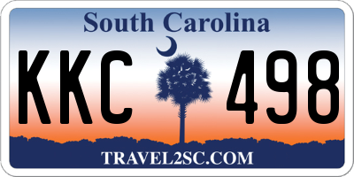 SC license plate KKC498