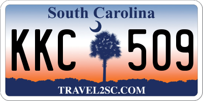 SC license plate KKC509