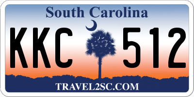 SC license plate KKC512