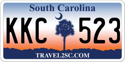 SC license plate KKC523