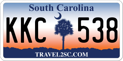 SC license plate KKC538