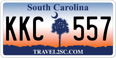 SC license plate KKC557