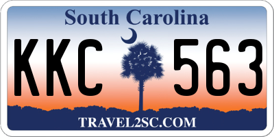SC license plate KKC563