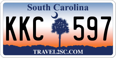 SC license plate KKC597
