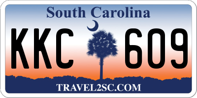 SC license plate KKC609