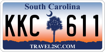 SC license plate KKC611