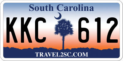 SC license plate KKC612