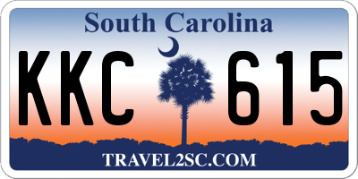 SC license plate KKC615