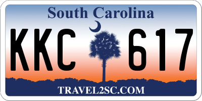 SC license plate KKC617