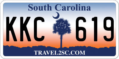 SC license plate KKC619