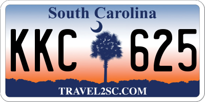 SC license plate KKC625