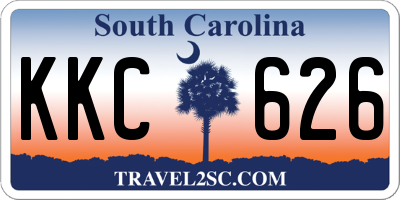 SC license plate KKC626