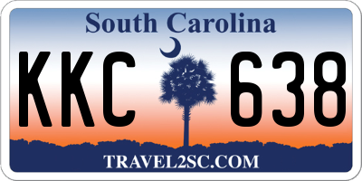 SC license plate KKC638