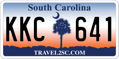 SC license plate KKC641