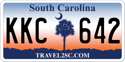 SC license plate KKC642