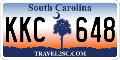 SC license plate KKC648