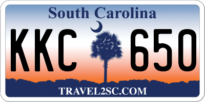 SC license plate KKC650