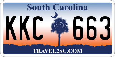 SC license plate KKC663