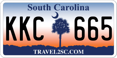 SC license plate KKC665
