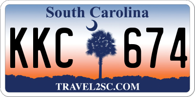 SC license plate KKC674