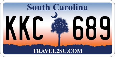SC license plate KKC689