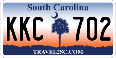 SC license plate KKC702