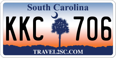 SC license plate KKC706