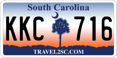 SC license plate KKC716