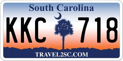 SC license plate KKC718