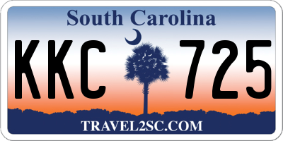 SC license plate KKC725