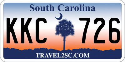 SC license plate KKC726