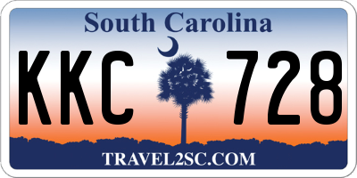 SC license plate KKC728
