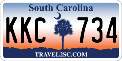 SC license plate KKC734