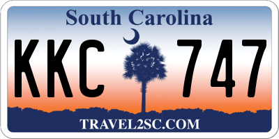 SC license plate KKC747