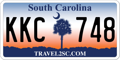 SC license plate KKC748