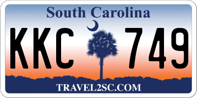SC license plate KKC749