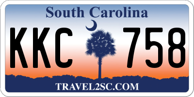 SC license plate KKC758